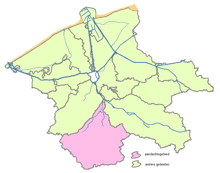 Bekkenkaart bekken van de Brugse Polders