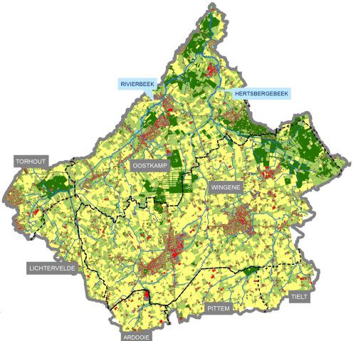 Kaart Gebiedsgerichte werking