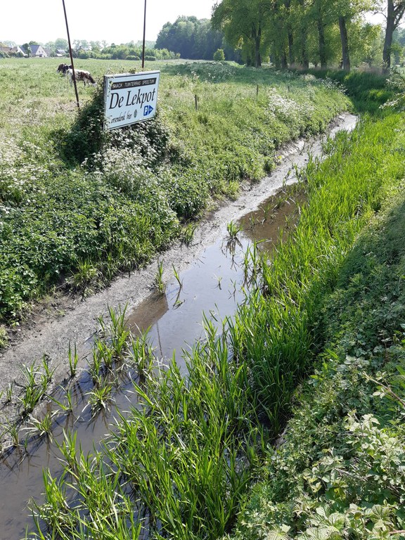 Kerkebeek - zeer laag peil