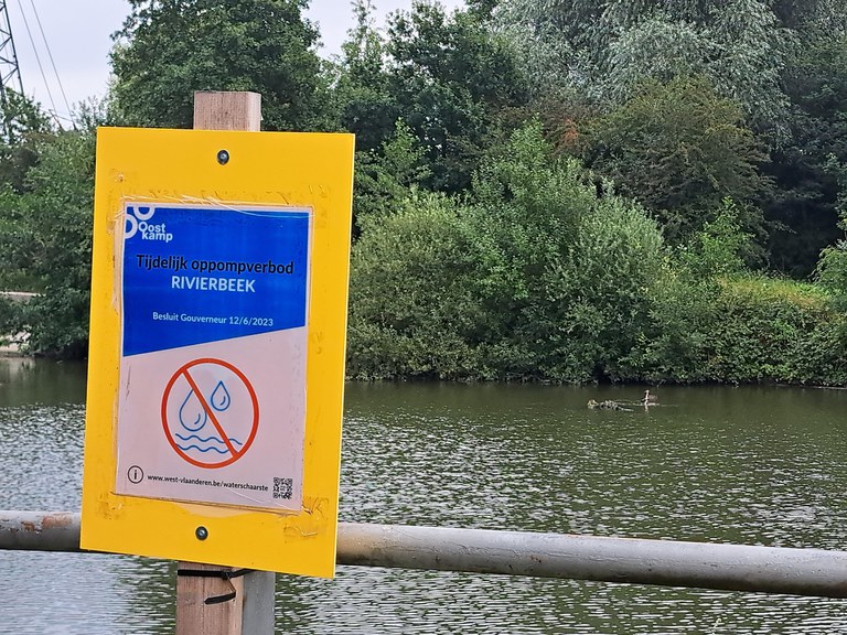 Rivierbeek - onttrekkingsverbod (2023)