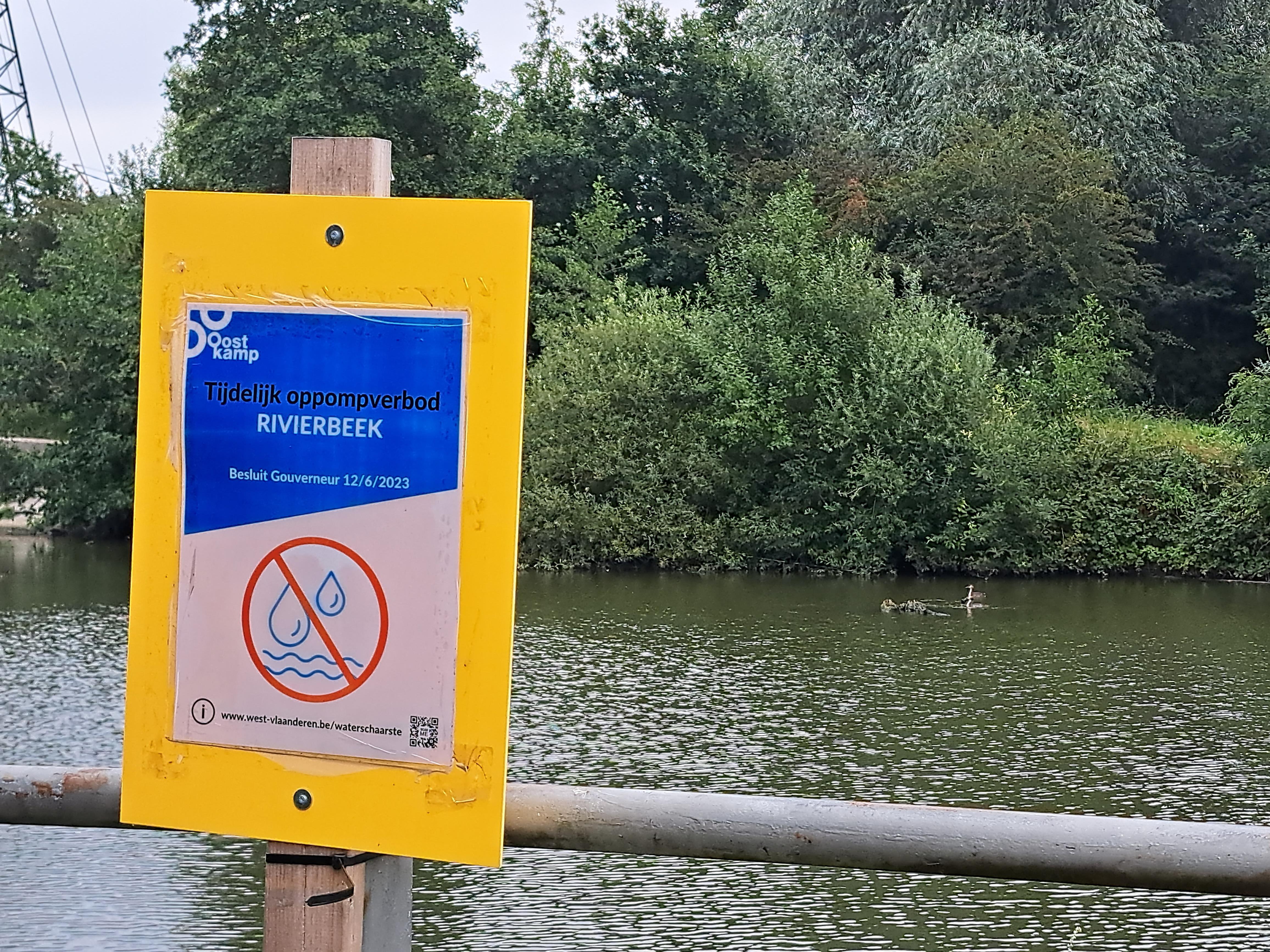 Rivierbeek - onttrekkingsverbod (2023)