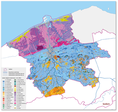 bekken van de Brugse Polders - bodemkaart bekken van de Brugse Polderskaart bodem