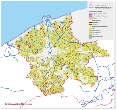 kaart landbouw