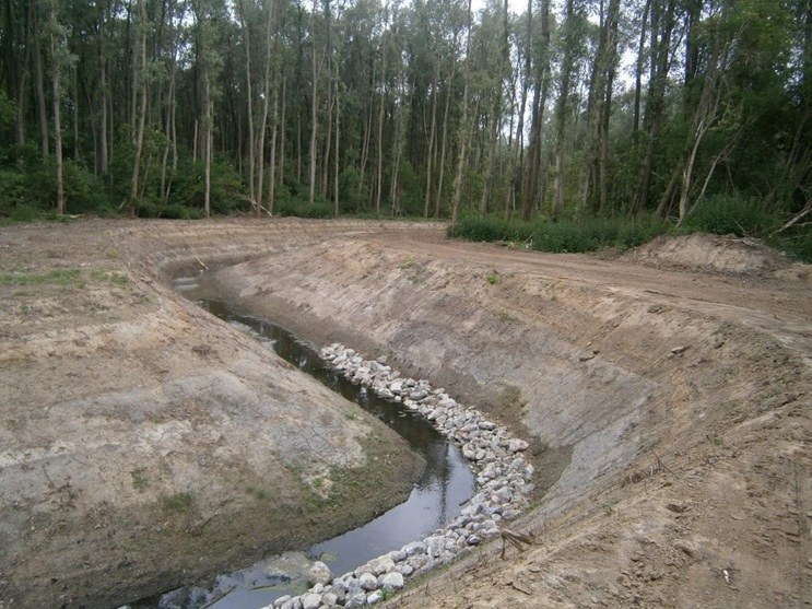 Oude Kale - hermeandering (voor)