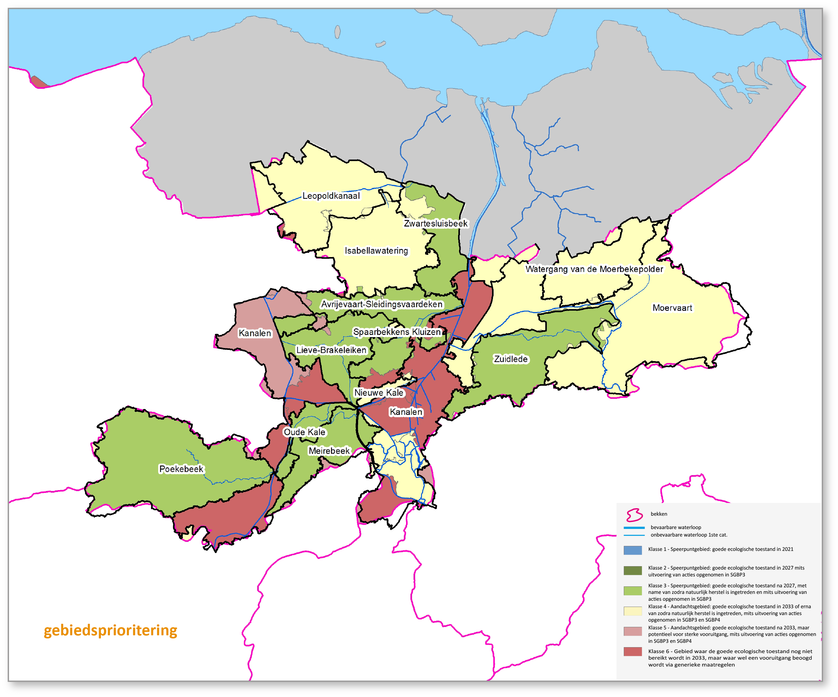 gebiedsprioritering SGBP3 bekken Gentse Kanalen