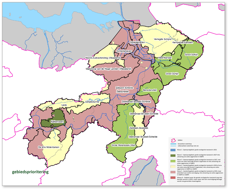 gebiedsprioritering SGBP3 Benedenscheldebekken