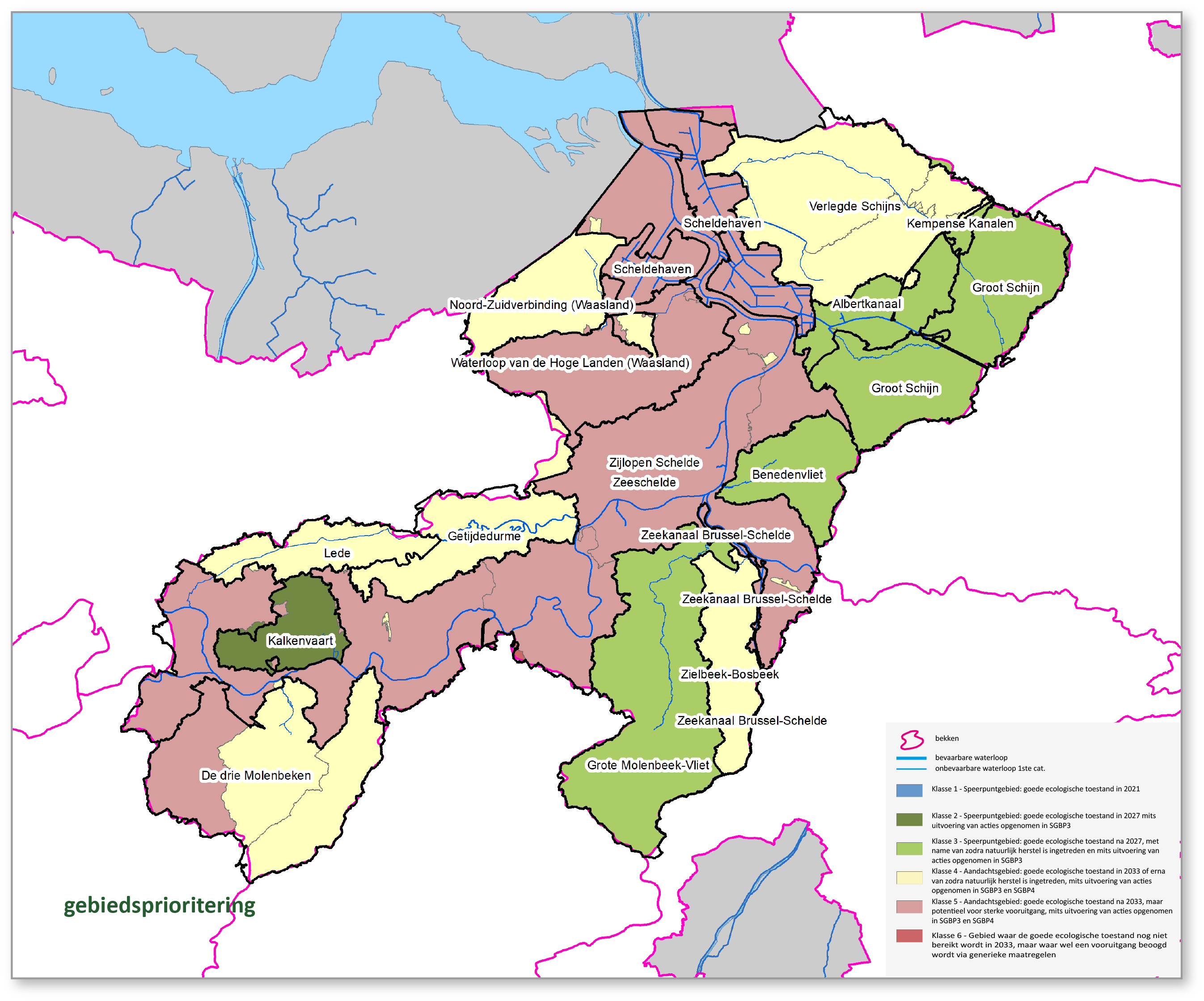 gebiedsprioritering SGBP3 Benedenscheldebekken