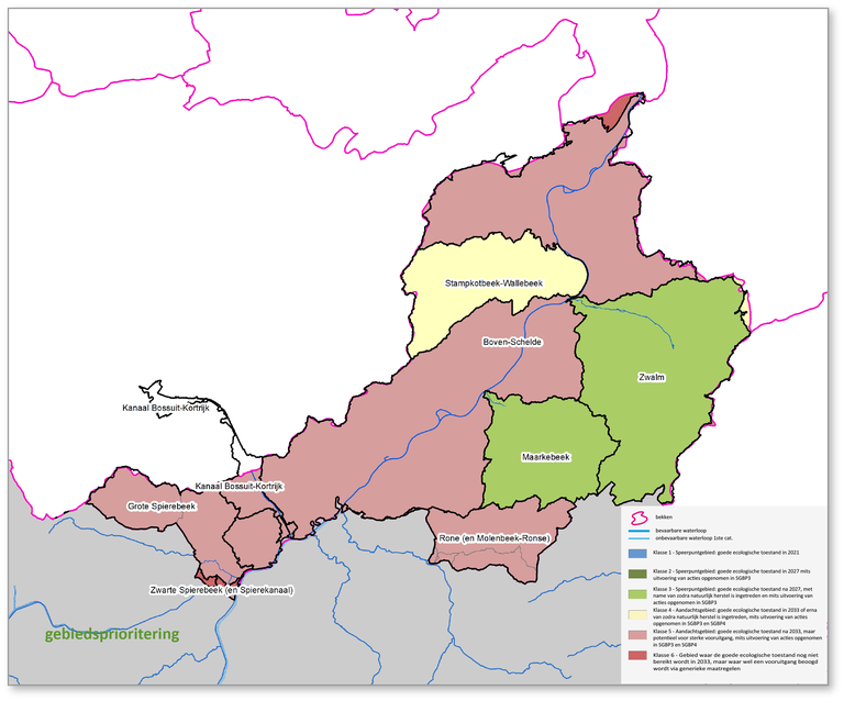 gebiedsprioritering SGBP3 Bovenscheldebekken