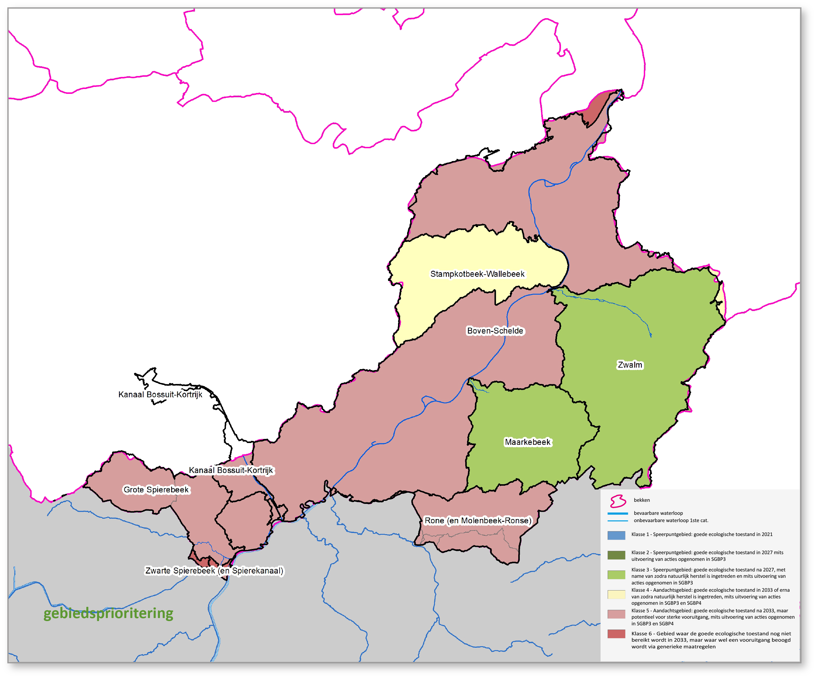 gebiedsprioritering SGBP3 Bovenscheldebekken