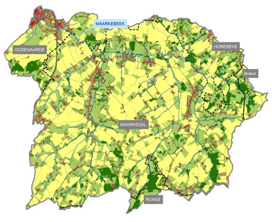 Maarkebeek - landgebruik