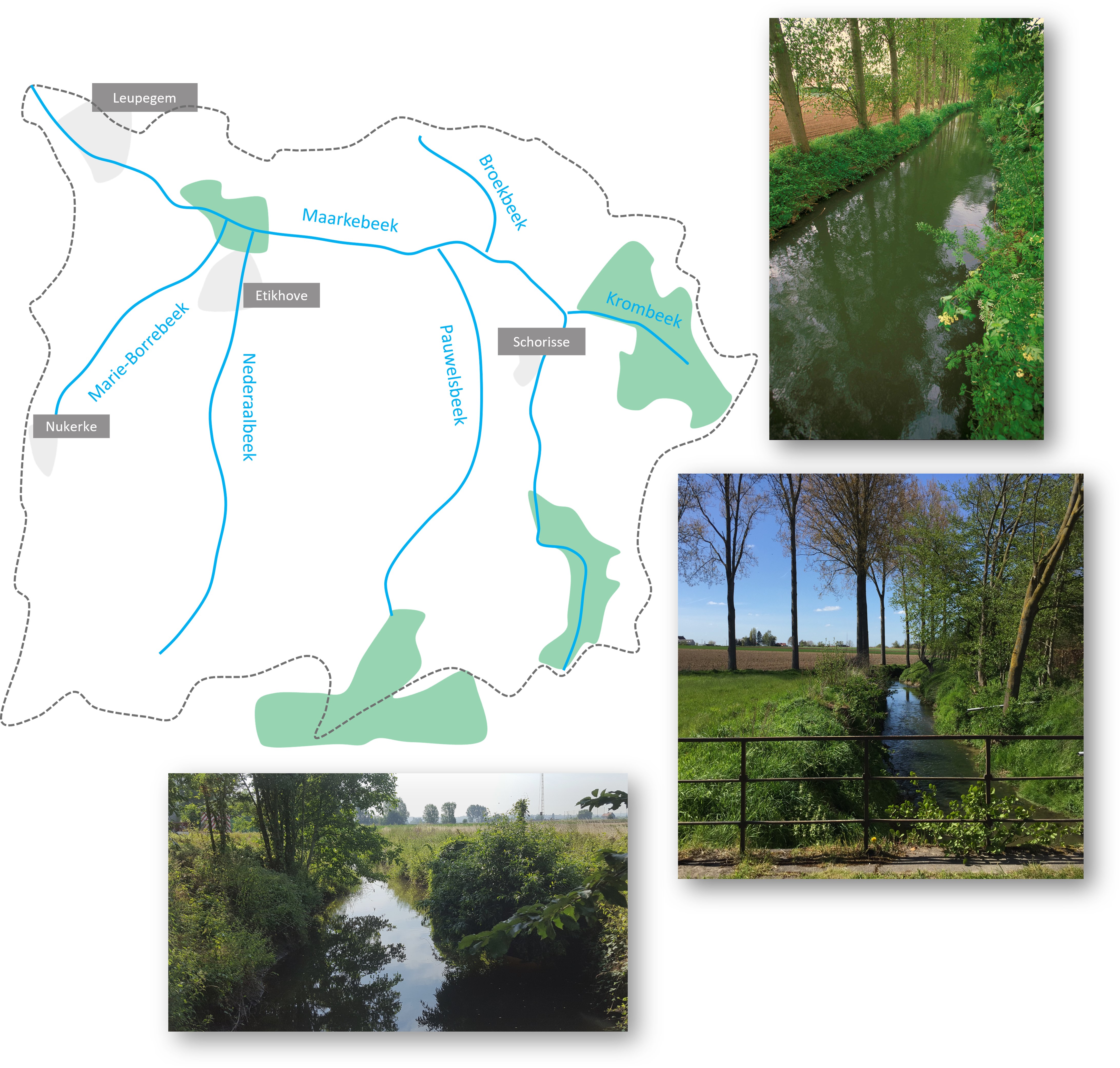 Maarkebeek - kaart situering en foto's