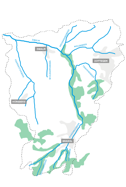 Zwalm - kaart situering