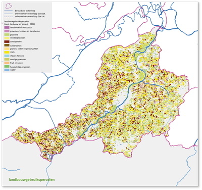 kaart landbouw
