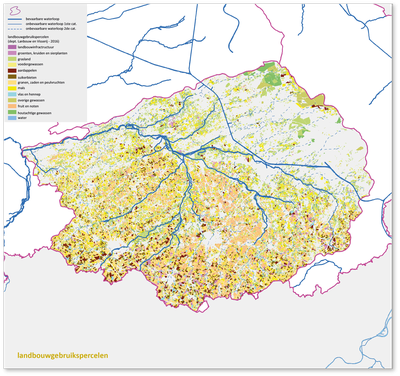 kaart landbouw