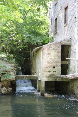 vismigratie Ijse: molen te Loonbeek, knelpunt in uitvoering Molen te Loonbeek, in uitvoering; (c) Tom De Bie