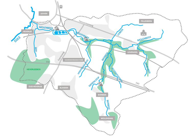 2024 - Integraal project Molenbeek - Parkbeek, afstroomgebied
