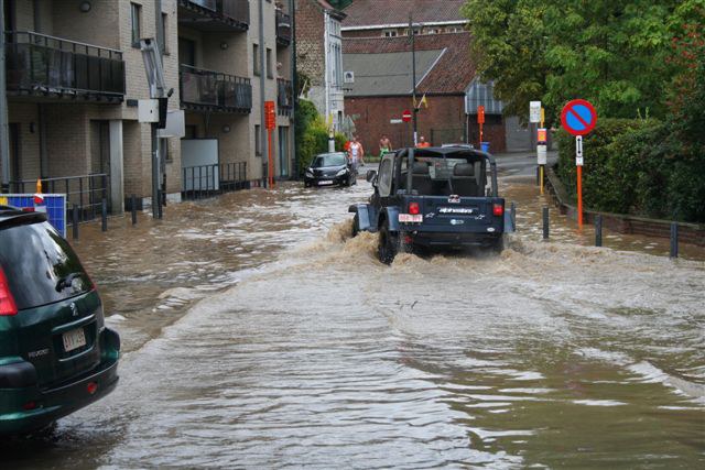 IJse - wateroverlast centrum Overijse