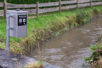 peilmeter op de Voer
