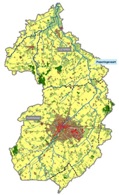 Poperingevaart - landgebruik