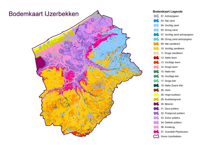 Bodemkaart IJzerbekken