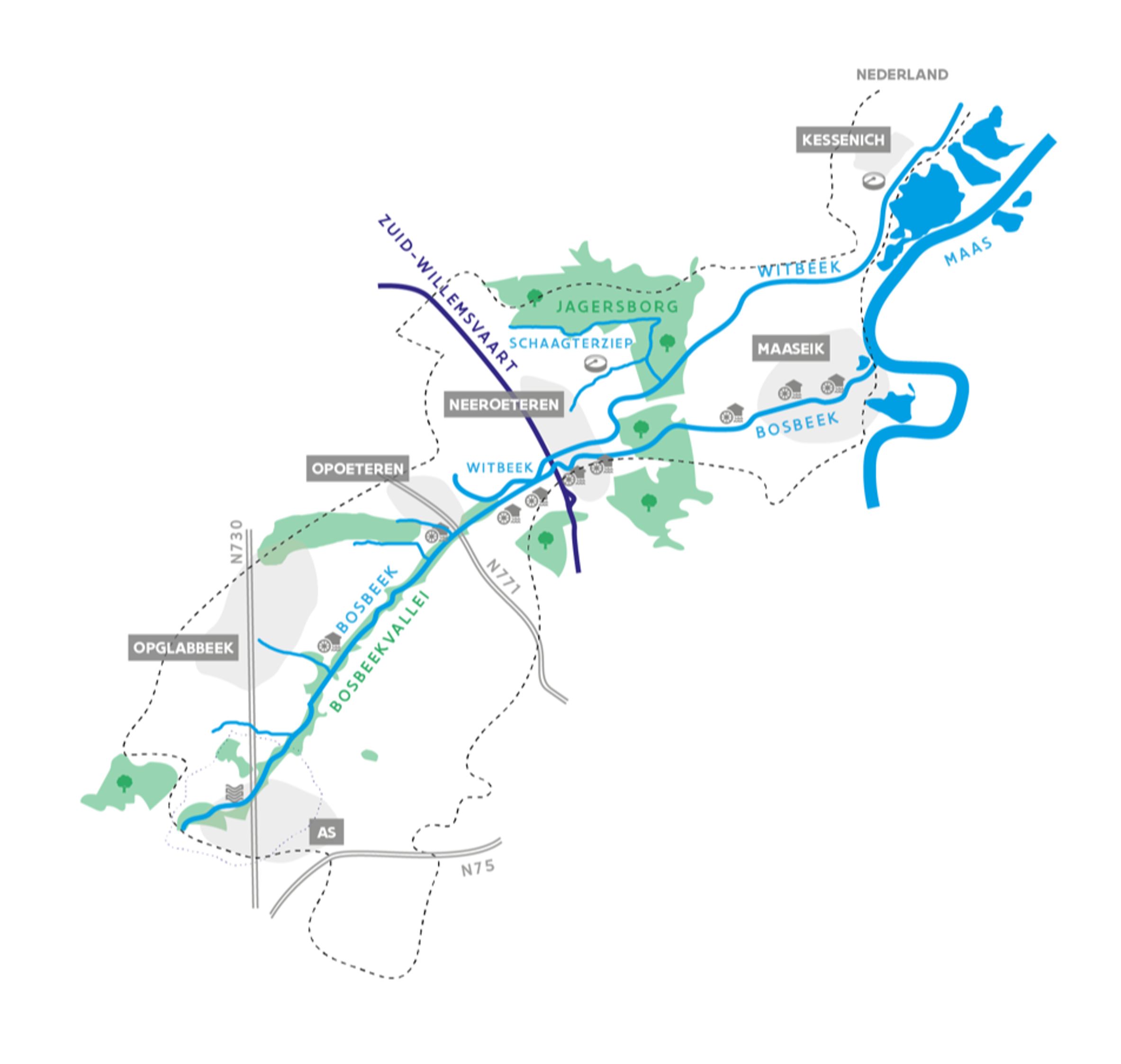 Bosbeek-Witbeek - kaart situering