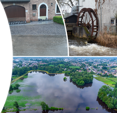 Dommel foto's wateroverlast