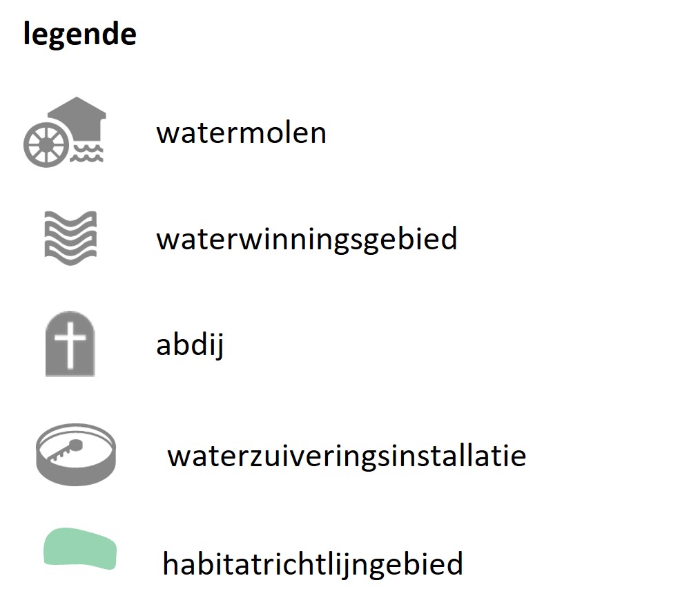 legende kaart Warmbeek