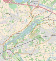 Kaart projectgebied hefboomproject Kleine Nete