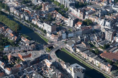 Plaisancebruggen in Mechelen aan kanaal Leuven-Dijle Plaisancebruggen in Mechelen aan kanaal Leuven-Dijle