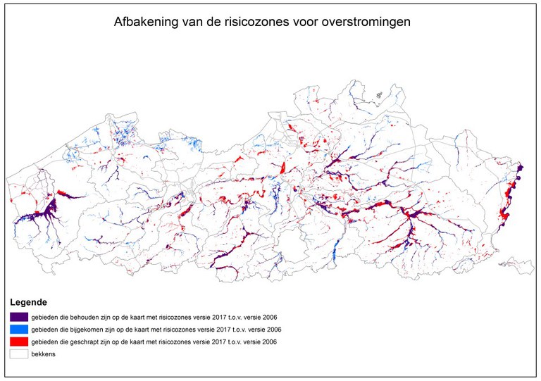 Kaart risicozones overstromingen (2017-12)