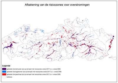 Kaart risicozones overstromingen (2017-12)