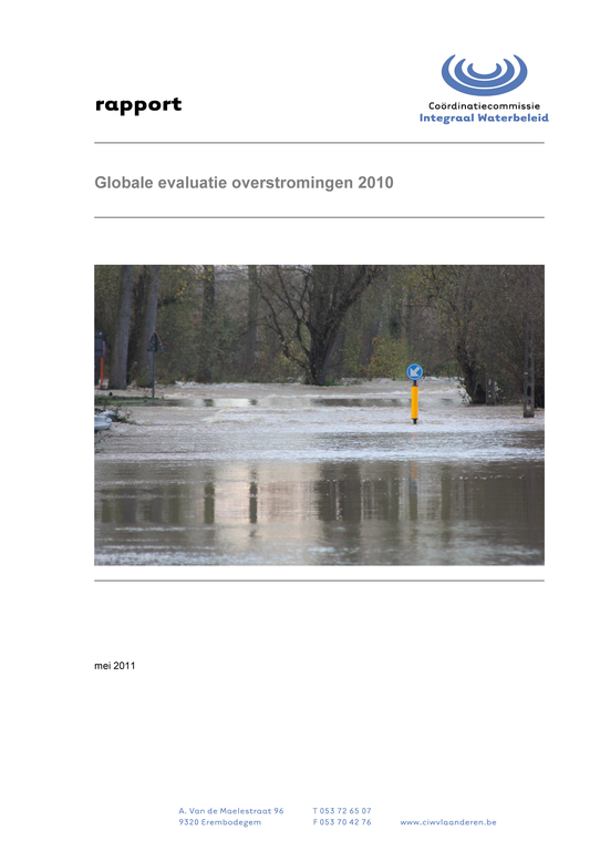 Cover Globale evaluatie overstromingen