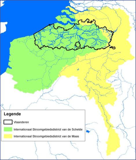 Stroomgebieden Schelde en Maas