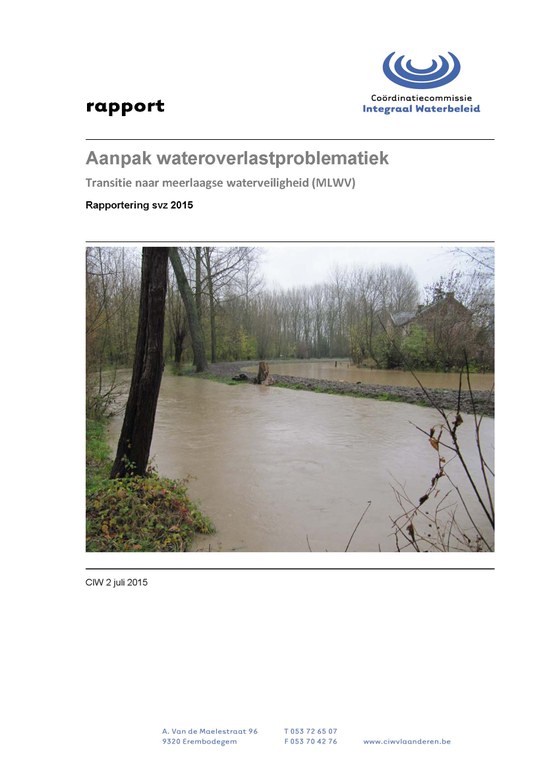 Rapportering wateroverlast 2015 - cover