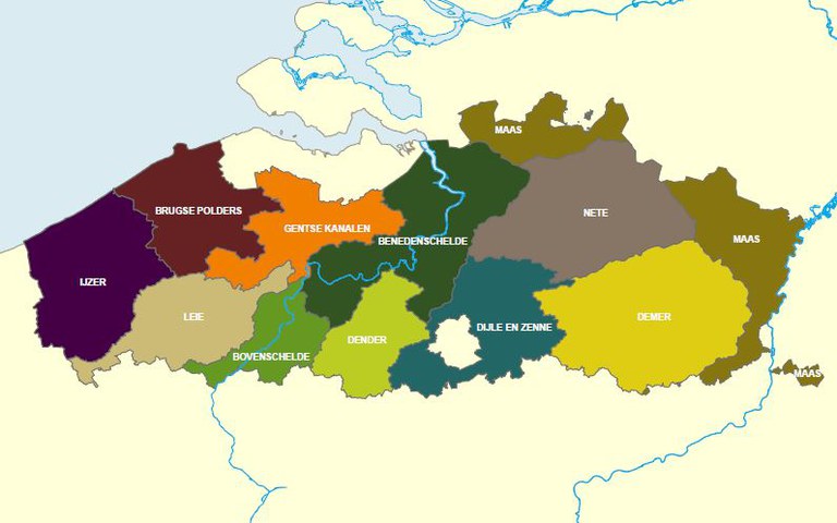 Bekkenkaart Vlaanderen