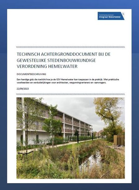 Cover Technisch achtergronddocument GSV Hemelwater 2023